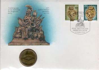 DDR Numisbrief mit 5 Mark Zeughaus Berlin 1990
