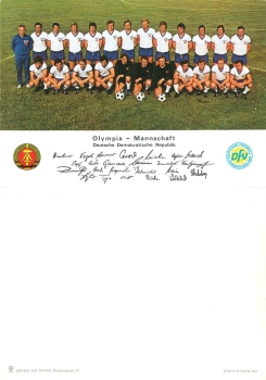 GDR football Olympic team 1972