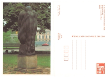 GDR private postal stationery 10th art exhibition *1988 Wieland Forster