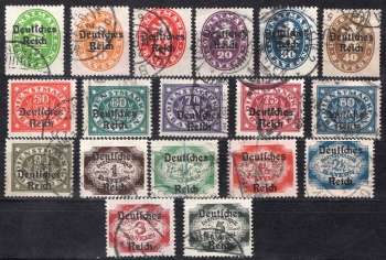German Empire Michel Dienst 34-51