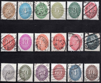 German Empire Michel Dienst 114-131