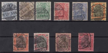 German Reich Michel  52-62