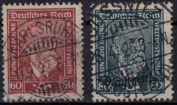 Michel 362-363 o Heinrich von Stephan komplett