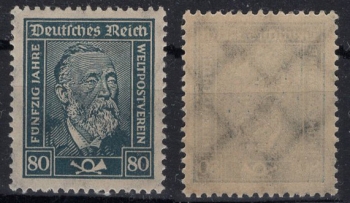 Michel 363 ** Heinrich von Stephan 80 Pfennig