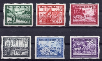 Michel 773-778 ** Comradeship block of the German Reichspost