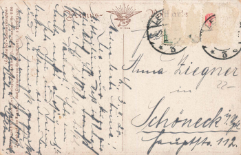 Dachshund artist card Wally Fialkowska o 4.2.1920