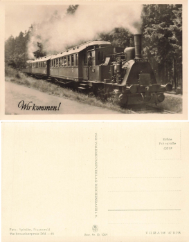 Steam locomotive 986216 Rennsteig – Frauenwald route * 1957
