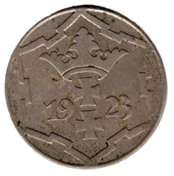 Danzig 10 Pfennig 1923 Polen