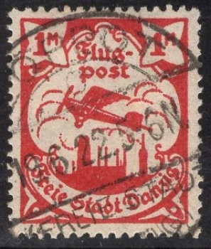 Danzig Michel 114 o gestempelt Flugpost