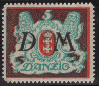 Danzig Michel 21x * Unused with Hinge — Official Stamp