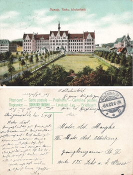 Danzig Jopengasse mit Marienkirche o 6.11.1908