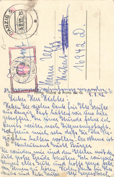 Danzig Rathaus Feldpost 1942