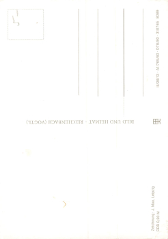 The Erzgebirge Western Part III artist card J. Mau * 1980