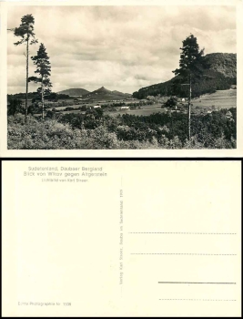 Daubauer Bergland, Blick von Wlkov gegen Altgerstein * 1939