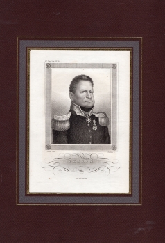 David Hendr. Baron de Chasse General original steel engraving Nordheim around 1850 