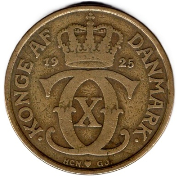 Dänemark 2 Kroner 1925 Christian X