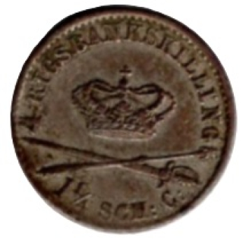 Dänemark 4 Rigsbankskilling 1841 Christian VIII.