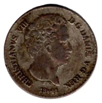 Dänemark 4 Rigsbankskilling 1841 Christian VIII.