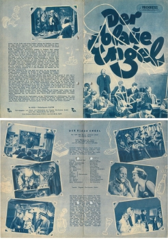 The Blue Angel with Marlene Dietrich Emil Jannings Hans Albers ​​​​​​​62/53 Progress film magazines
