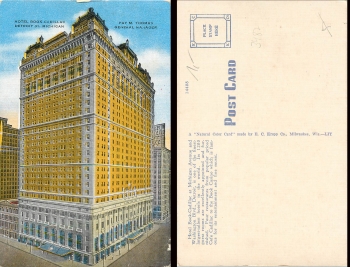 USA Michigan Detroit Hotel Book-Cadillac *ca.1930