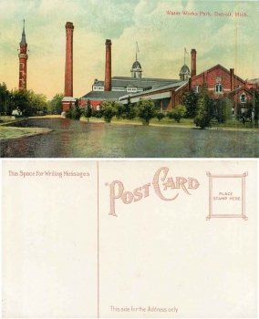 Michigan Detroit Water Works Park *ca.1910