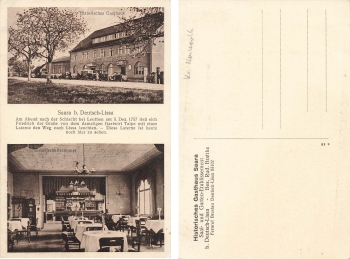 Deutsch Lissa Schlesien Gasthaus Saara Lesnica * um 1920