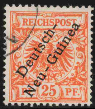 German New Guinea Michel No. 5, used, Crown/Eagle type.