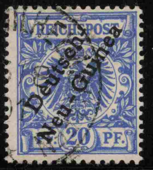 Deutsch-Neuguina Michel 4 o gestempelt Krone Adler