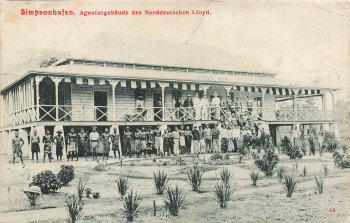 Simpsonhafen Deutsch-Neuguinea Agenturgebäude des Norddeutschen Lloyd o 1909