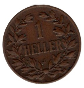Deutsch Ostafrika 1 Heller 1905 J