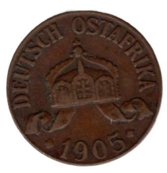 Deutsch Ostafrika 1 Heller 1905 J