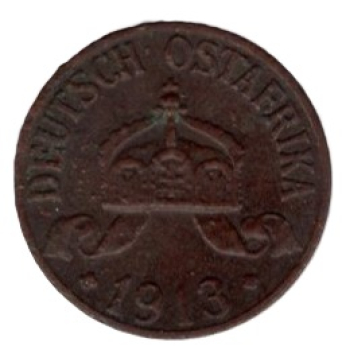 Deutsch Ostafrika 1 Heller 1913 A