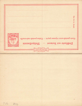 Deutsch Ostafrika Ganzsache mit Antwortkarte 5 Pesa * um 1910