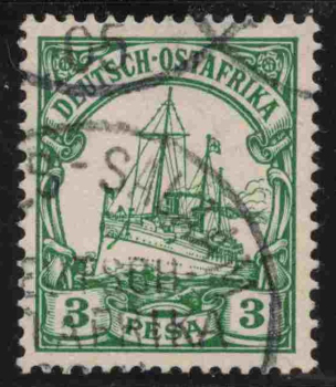 German East Africa Michel No. 12, used, Kaiser's Yacht issue