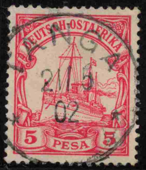 Deutsch-Ostafrika Michel 13 o gestempelt Kaiseryacht
