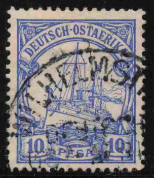 German East Africa Michel 14 o (cancelled) Kaiser's Yacht issue