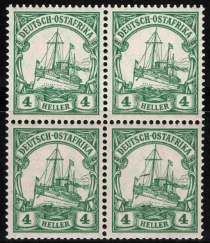 German East Africa Michel 31 ** mint, never hinged block of four