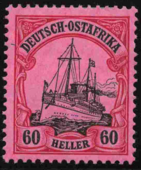 Deutsch-Ostafrika Michel 37 * ungebraucht Kaiseryacht  