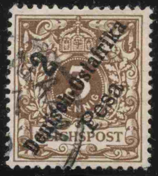 German East Africa Michel No. 6  used, Crown/Eagle design