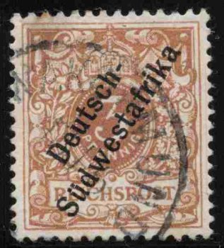 Deutsch-Südwestafrika Michel 5 b o gestempelt Krone Adler