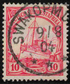 German South West Africa Michel No. 13 cancelled, Kaiser's Yacht issue