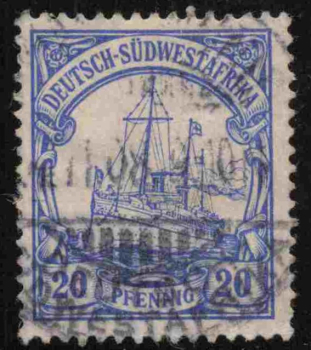 Deutsch-Südwestafrika Michel 14 o gestempelt Kaiseryacht