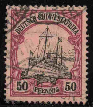 Deutsch-Südwestafrika Michel 18 o gestempelt Kaiseryacht