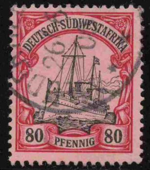 Deutsch-Südwestafrika Michel 19 o gestempelt Kaiseryacht