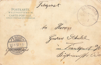Hottentots Pontoks German South West Africa Field Post Bethany 1905