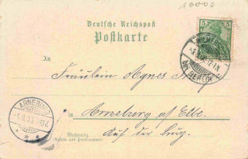 Deutsch-Wilmersdorf, Berlin – Vintage lithographic postcard, c. 1900