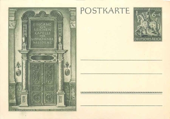 German goldsmith art postal stationary P 296 * 1943