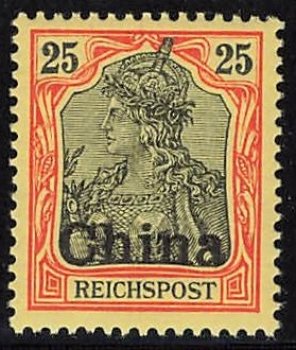 Deutsche Post in China Michel 19 postfrisch Germania Altsignatur