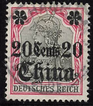 Deutsche Post in China Michel 32 o gestempelt Germania