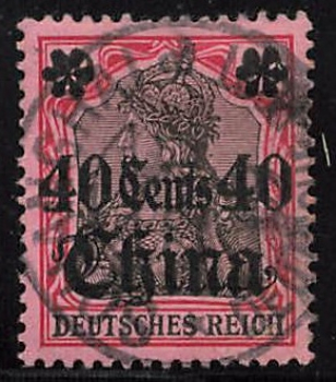 Deutsche Post in China Michel 33 o gestempelt Germania